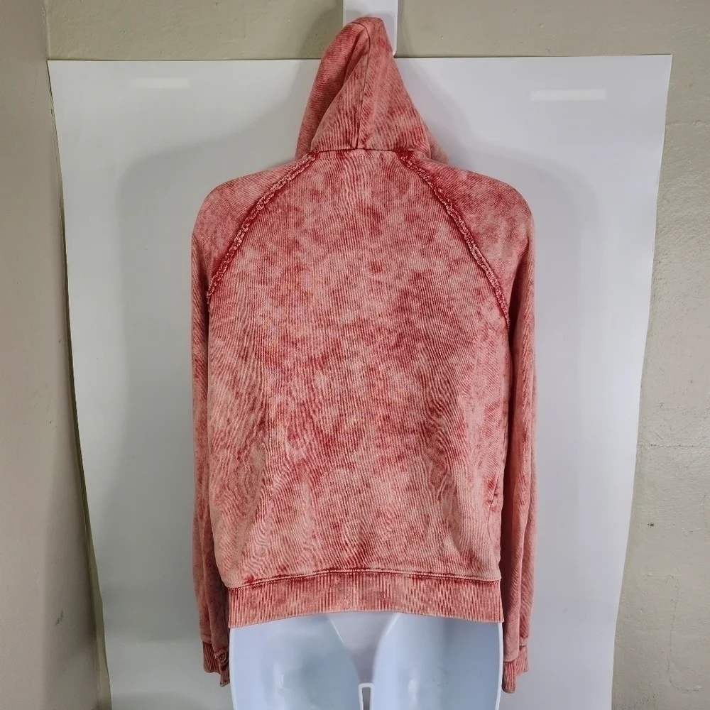 Billabong Hoodie Women's Small Pink Embroidered Logo Drawstring Long Sleeve - Picture 4 of 8